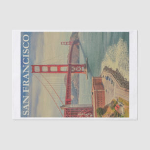 Vintage San Francisco Travel Tissue Paper