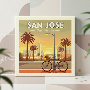 Vintage San Jose California Ceramic Tile