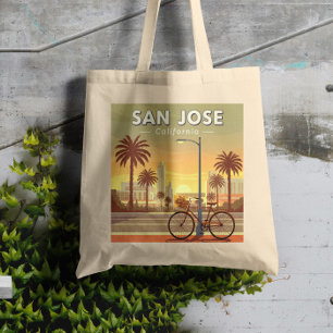 Vintage San Jose California Tote Bag