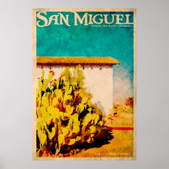 Vintage San Miguel Travel Poster (Front)