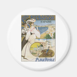 Vintage San Sebastian Spain Magnet