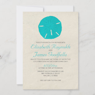 Vintage Sand Dollar Wedding Invitations