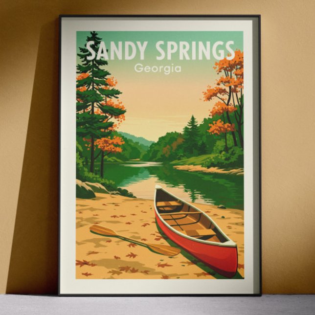 Vintage Sandy Springs Georgia Poster (Creator Uploaded)