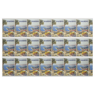 Vintage Sanremo Italy customizable fabric