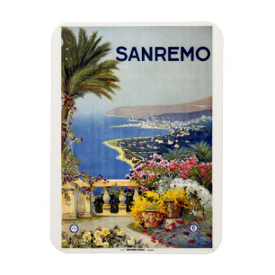 Vintage Sanremo Italy magnet