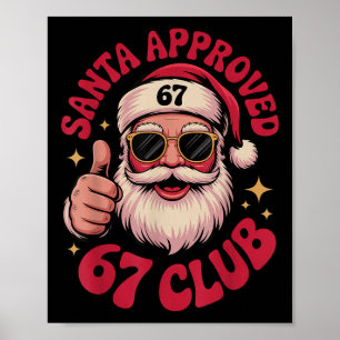 Vintage Santa Approved 67 Club - Funny Christmas 6 Poster