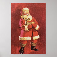 Vintage Santa Baby Reindeer Mid Century