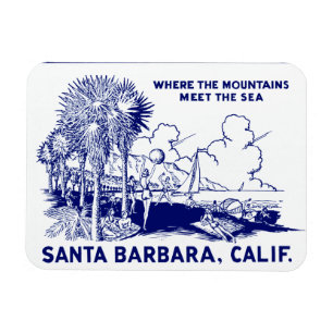Vintage Santa Barabara California Magnet