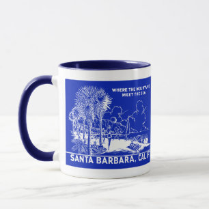 Vintage Santa Barabara California Mug