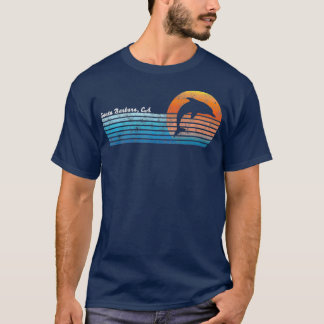 Vintage Santa Barbara CA Retro 80s Dolphin T-Shirt