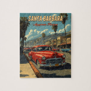 Vintage Santa Barbara, California Jigsaw Puzzle