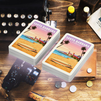 Vintage Santa Barbara California Playing Cards