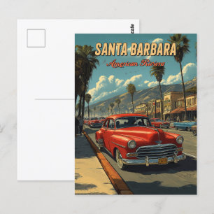 Vintage Santa Barbara, California Postcard
