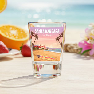 Vintage Santa Barbara California Shot Glass