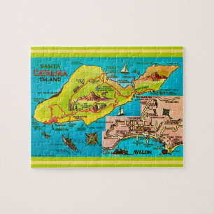 Vintage Santa Catalina Island 8x10 Jigsaw Puzzle