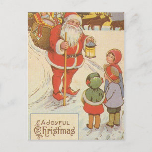 VINTAGE SANTA & CHILDREN POSTCARDS