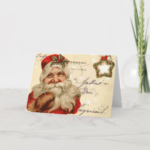 Vintage Santa Christmas Card