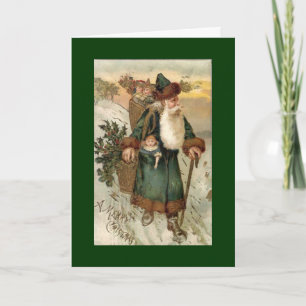 Vintage Santa Christmas Card