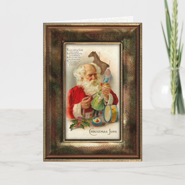Vintage Santa Christmas Card (Front)