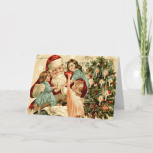 Vintage Santa Christmas Card