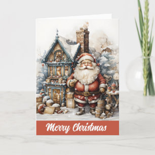 Vintage Santa Christmas Card