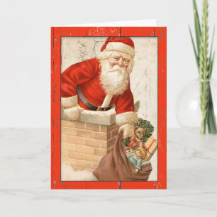 Vintage Santa Christmas Card