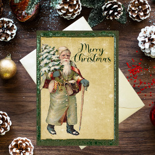 Vintage Santa Christmas Card