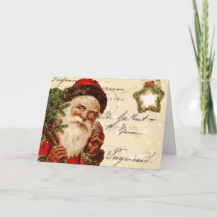 Vintage Santa Christmas Card