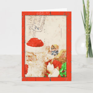 Vintage Santa Christmas Card