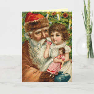 Vintage Santa Christmas Card