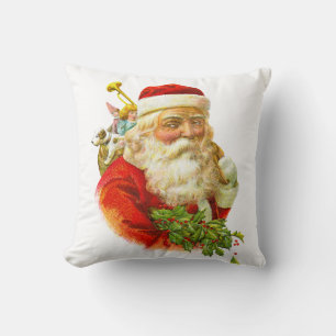 Vintage Santa Christmas  Cushion
