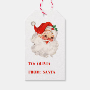 Vintage Santa Christmas Gift Tags