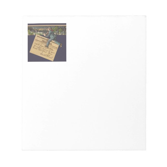 Vintage Santa Christmas Letter Notepad (Front)