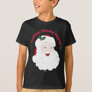 Vintage Santa Christmas Miracles Happen! T-Shirt
