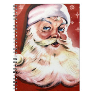 Vintage Santa Christmas Notebook