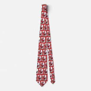 Vintage Santa Claus and a Coal Stove Burner Tie