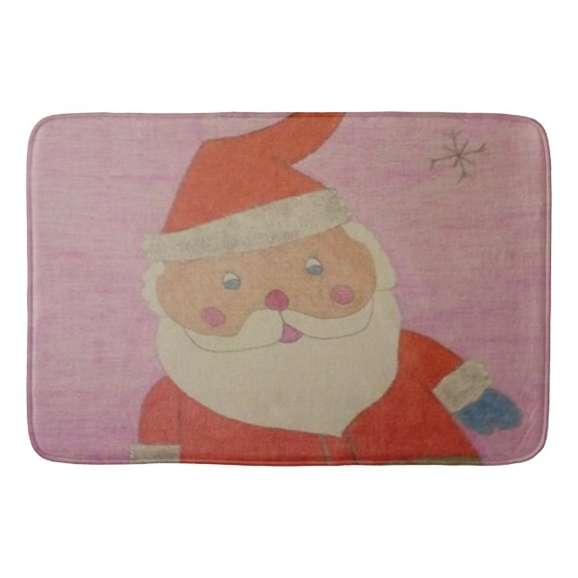 Vintage Santa Claus Bath Mat (Front)