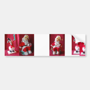 Vintage Santa Claus Bumper Sticker