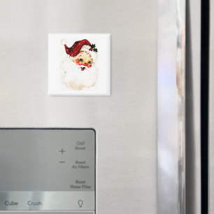 Vintage Santa Claus: Cheerful Holiday Charm Magnet