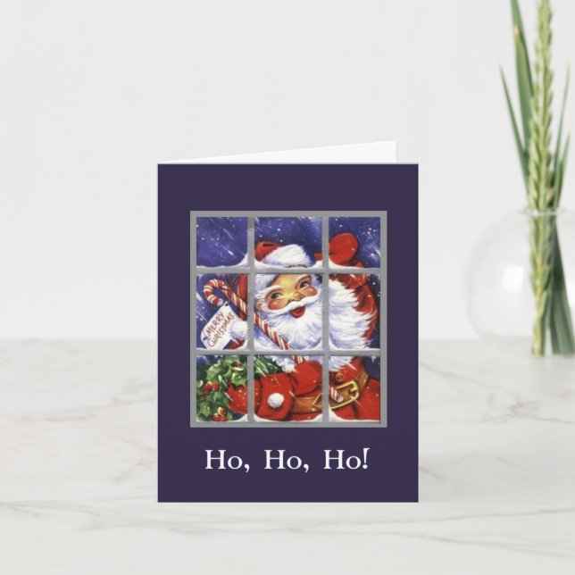 Vintage Santa Claus Christmas Card (Front)