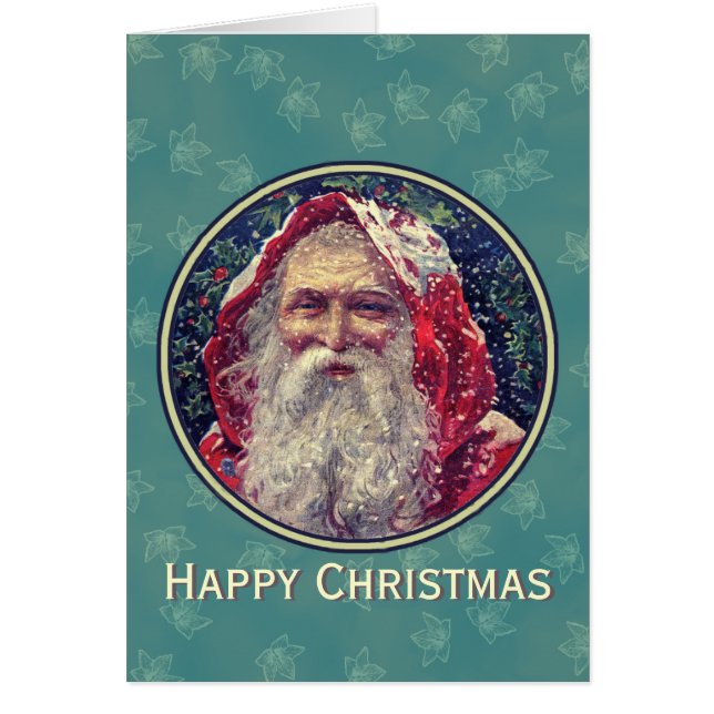 Vintage Santa Claus Christmas Card (Front)