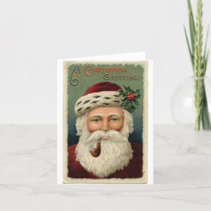 Vintage Santa Claus Christmas Card