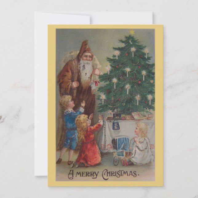 Vintage Santa Claus Christmas Card