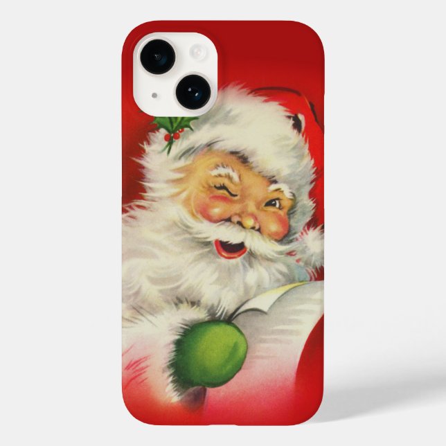 Vintage Santa Claus Christmas Case-Mate iPhone Case (Back)