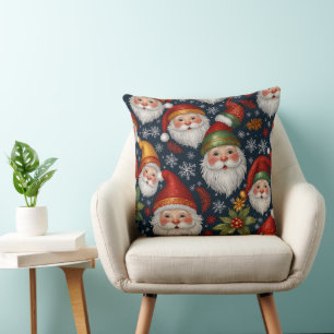 Vintage Santa Claus Christmas Collection Cushion