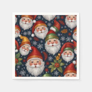 Vintage Santa Claus Christmas Collection Napkin