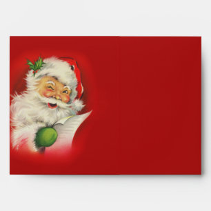 Vintage Santa Claus Christmas Envelope