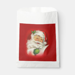 Vintage Santa Claus Christmas Favour Bag