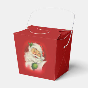 Vintage Santa Claus Christmas Favour Box