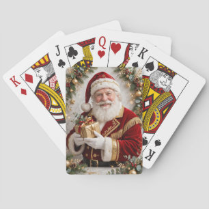 Vintage Santa Claus Christmas Holiday Classic  Playing Cards